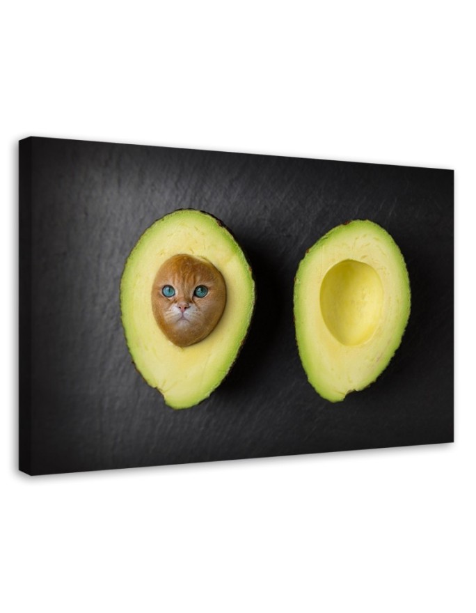 Canvas print Avocado Cat -...