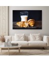 Canvas prints for kitchen - Milk Cat Croissant Food Galina Bugaevskaya | FEEBY