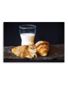 Canvas prints for kitchen - Milk Cat Croissant Food Galina Bugaevskaya | FEEBY