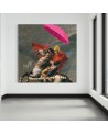 Digital art Canvas painting - Napoleon on horseback with umbrella Bekir Ceylan | FEEBY