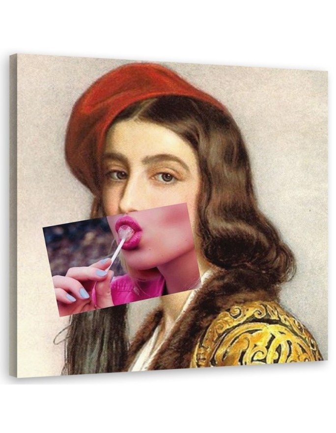 Canvas prints modern for living room - Women with lollipop Bekir Ceylan | FEEBY