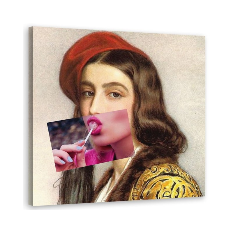 Canvas prints modern for living room - Women with lollipop Bekir Ceylan | FEEBY