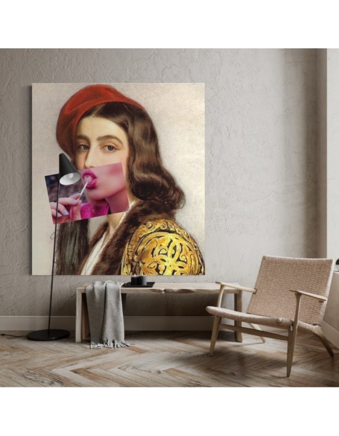 Canvas prints modern for living room - Women with lollipop Bekir Ceylan | FEEBY