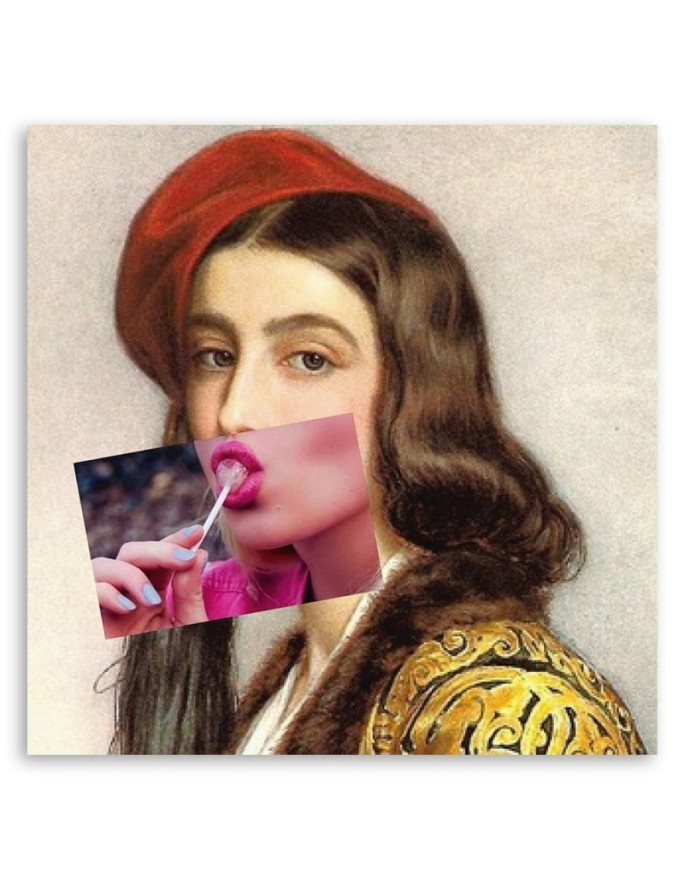 Canvas prints modern for living room - Women with lollipop Bekir Ceylan | FEEBY