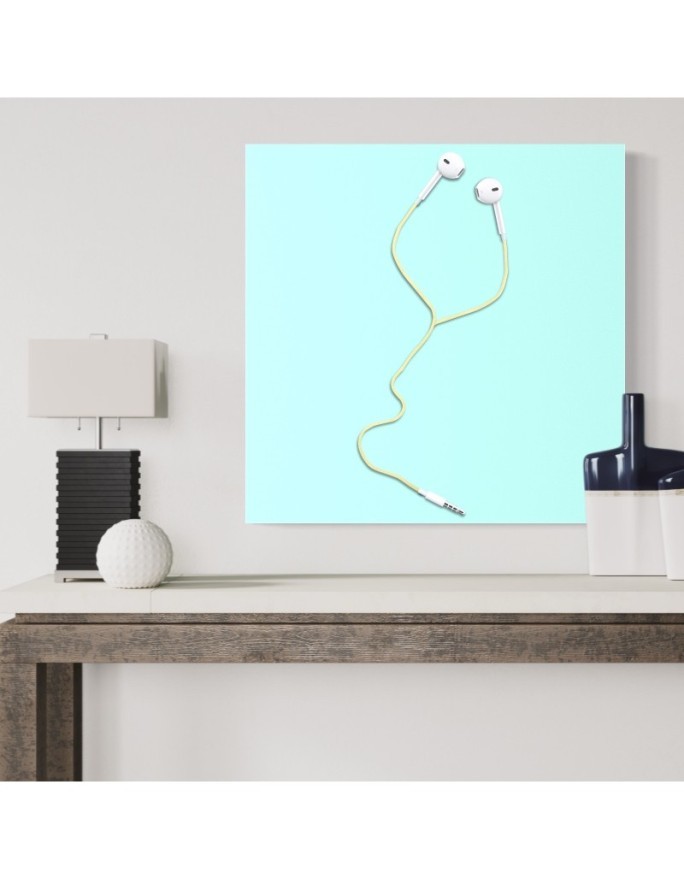 Canvas prints for teenager's room - Headphones for phone Bekir Ceylan | FEEBY