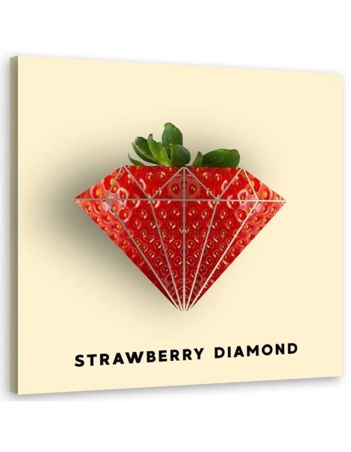 Modern Canvas painting - Strawberry in the shape of a diamond Bekir Ceylan | FEEBY