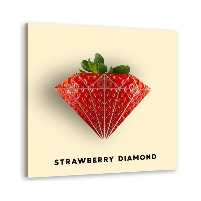 Modern Canvas painting - Strawberry in the shape of a diamond Bekir Ceylan | FEEBY