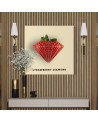 Modern Canvas painting - Strawberry in the shape of a diamond Bekir Ceylan | FEEBY