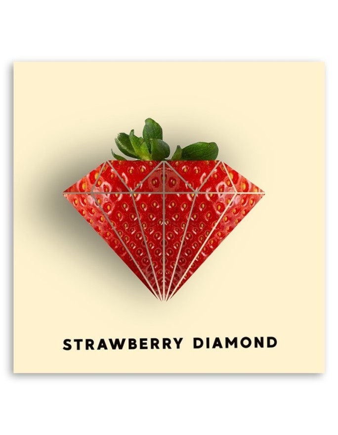 Modern Canvas painting - Strawberry in the shape of a diamond Bekir Ceylan | FEEBY