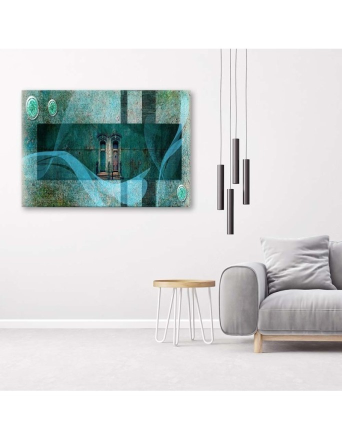 Wall painting for living room - Abstraction window | FEEBY