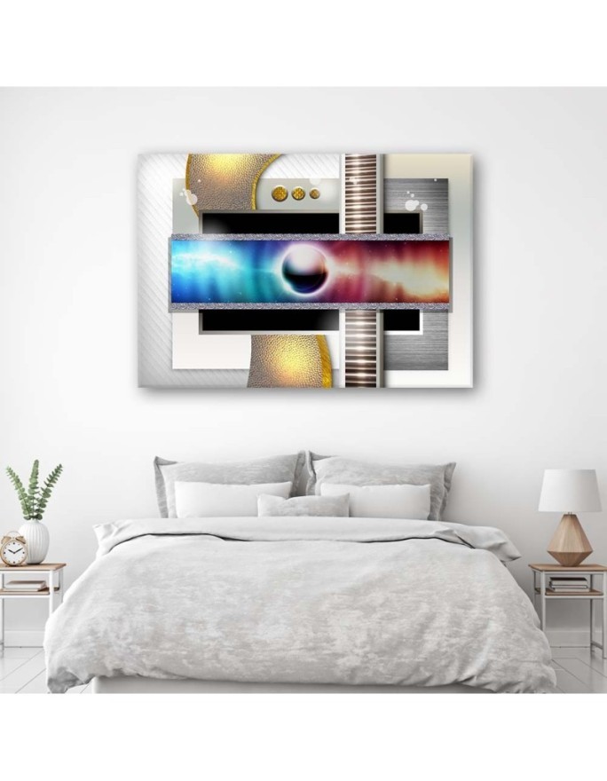 Modern wall art painting - Geometric abstraction | FEEBY