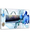 Pictures for living room printed on canvas - Abstraction blue orchid | FEEBY