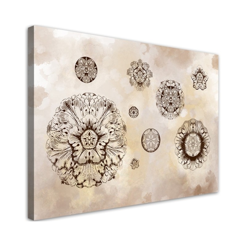 Decor Canvas paintings for wall - Floral geometric shapes | FEEBY