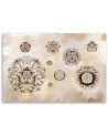 Decor Canvas paintings for wall - Floral geometric shapes | FEEBY