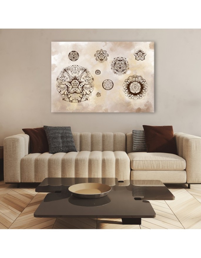 Decor Canvas paintings for wall - Floral geometric shapes | FEEBY