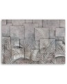 Canvas print - 3D leaves on concrete imitation background | FEEBY