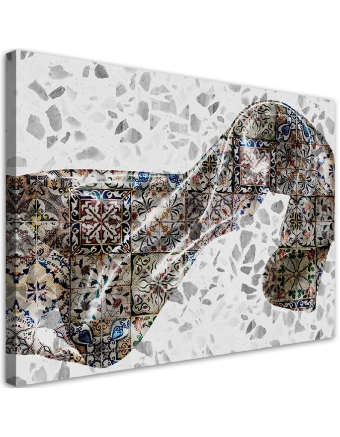 Wall Canvas painting for living room, bedroom - Satin fabric abstract | FEEBY