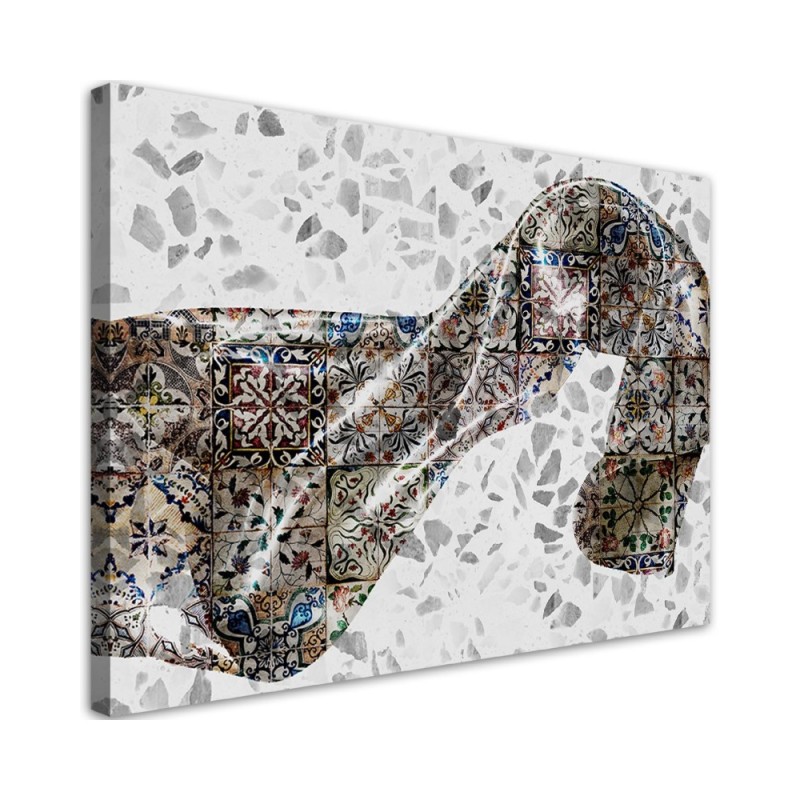 Wall Canvas painting for living room, bedroom - Satin fabric abstract | FEEBY