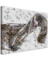 Wall Canvas painting for living room, bedroom - Satin fabric abstract | FEEBY