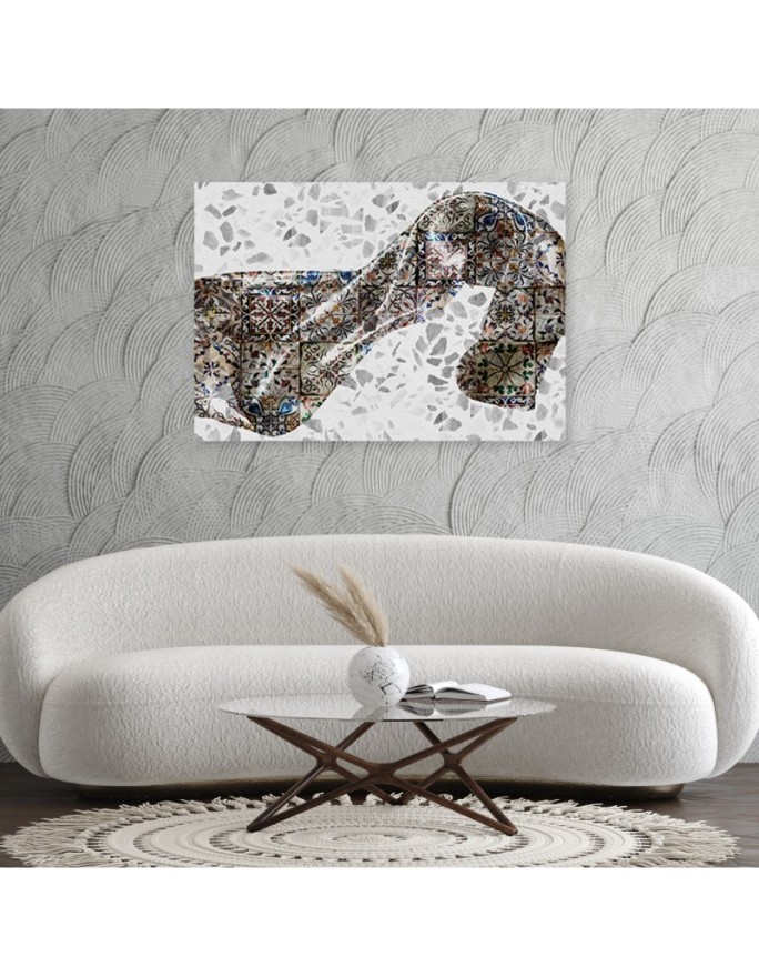 Wall Canvas painting for living room, bedroom - Satin fabric abstract | FEEBY