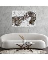 Wall Canvas painting for living room, bedroom - Satin fabric abstract | FEEBY