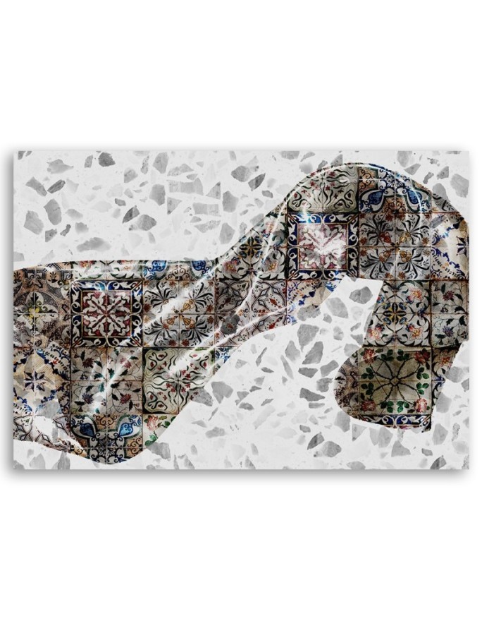 Wall Canvas painting for living room, bedroom - Satin fabric abstract | FEEBY
