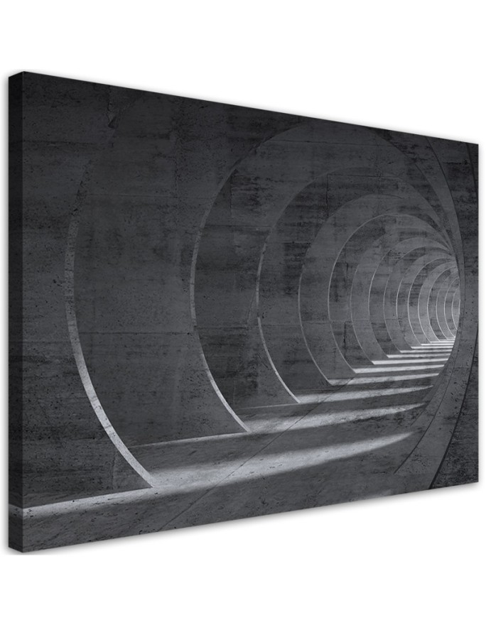 3D tunnel - wall art painting for living room, office | FEEBY