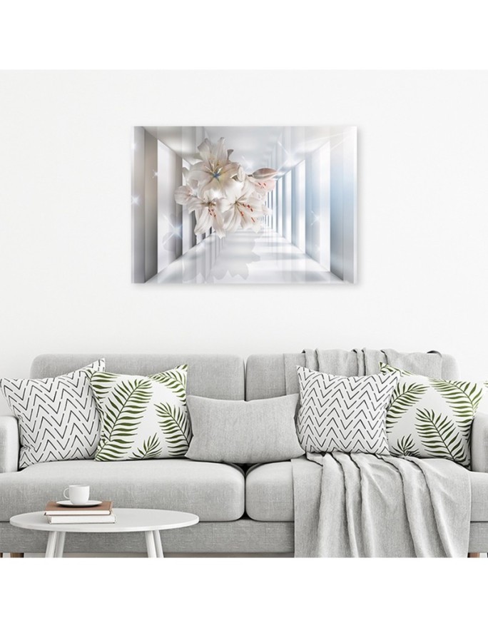 3D wall Canvas painting - Flowers 3D tunnel | FEEBY