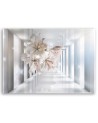 3D wall Canvas painting - Flowers 3D tunnel | FEEBY