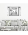 Three-dimensional canvas prints - Balls in a tunnel 3D geometry | FEEBY