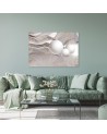 Canvas print Gold leaves and spheres 3D | FEEBY