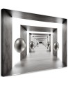Modern loft Canvas painting - Tunnel silver balls 3D | FEEBY