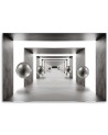 Modern loft Canvas painting - Tunnel silver balls 3D | FEEBY