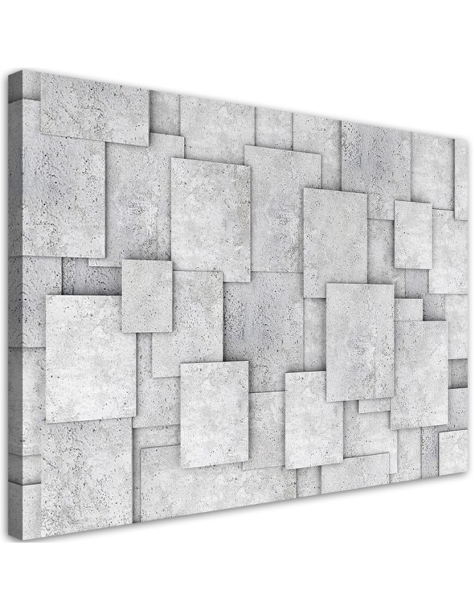Canvas prints printed on Canvas - Geometric abstraction with concrete | FEEBY
