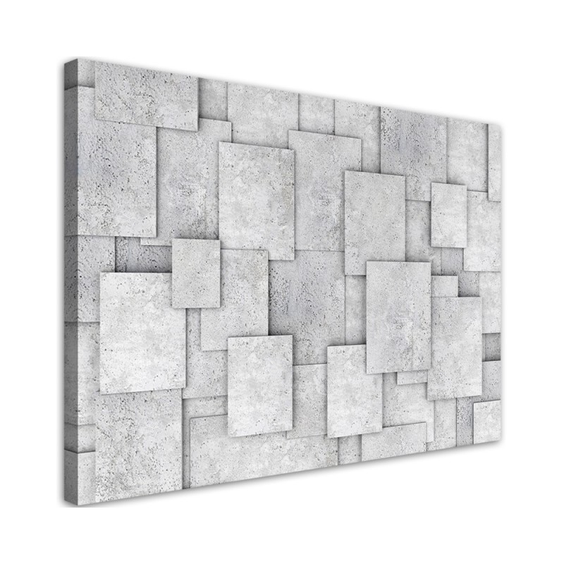 Canvas prints printed on Canvas - Geometric abstraction with concrete | FEEBY