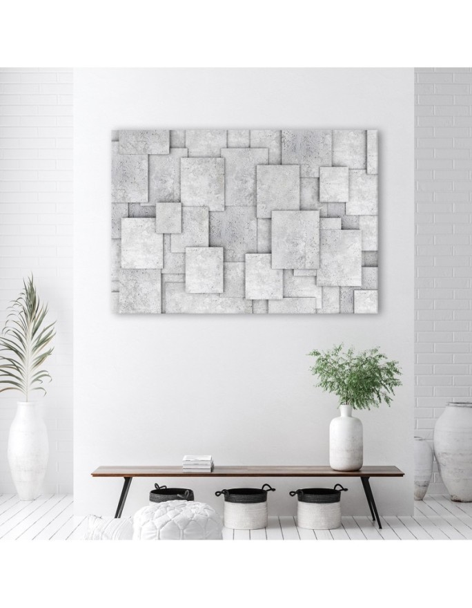 Canvas prints printed on Canvas - Geometric abstraction with concrete | FEEBY