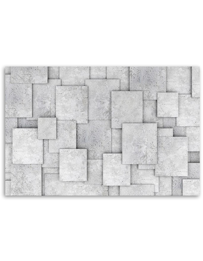 Canvas prints printed on Canvas - Geometric abstraction with concrete | FEEBY