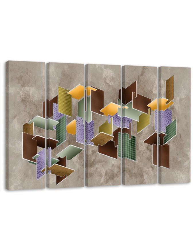Modern painting for the wall room - 3D puzzle | FEEBY