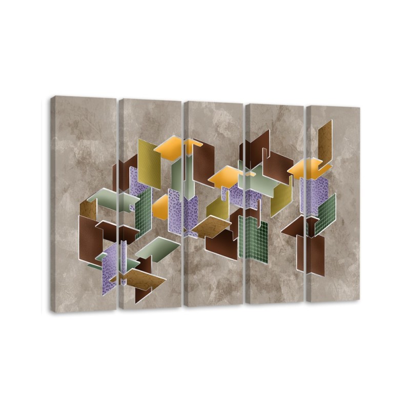 Modern painting for the wall room - 3D puzzle | FEEBY