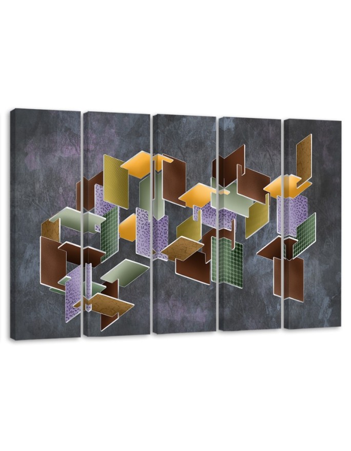 Canvas print 3D puzzle 5 Panel