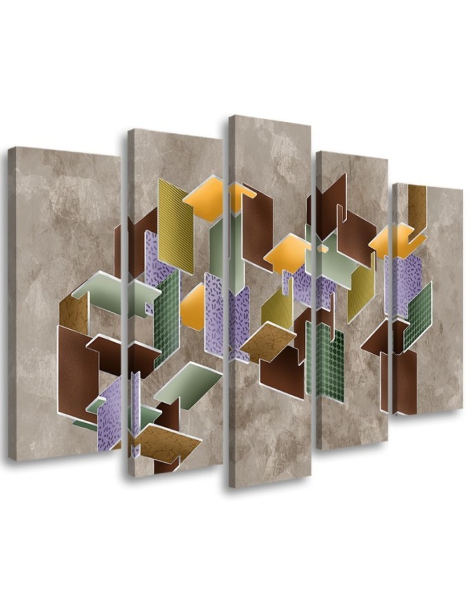 Modern living room wall painting - Puzzle 3D | FEEBY