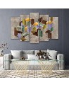 Modern living room wall painting - Puzzle 3D | FEEBY