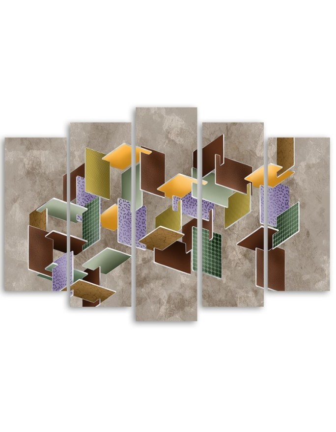 Modern living room wall painting - Puzzle 3D | FEEBY