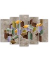 Modern living room wall painting - Puzzle 3D | FEEBY