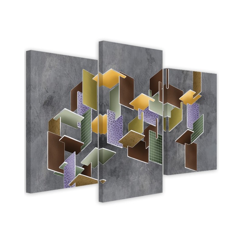 3 piece Puzzle 3D - modern painting for a child's room | FEEBY