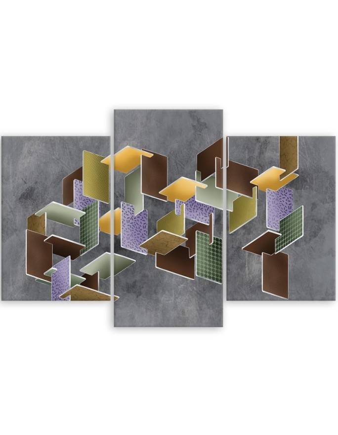 3 piece Puzzle 3D - modern painting for a child's room | FEEBY
