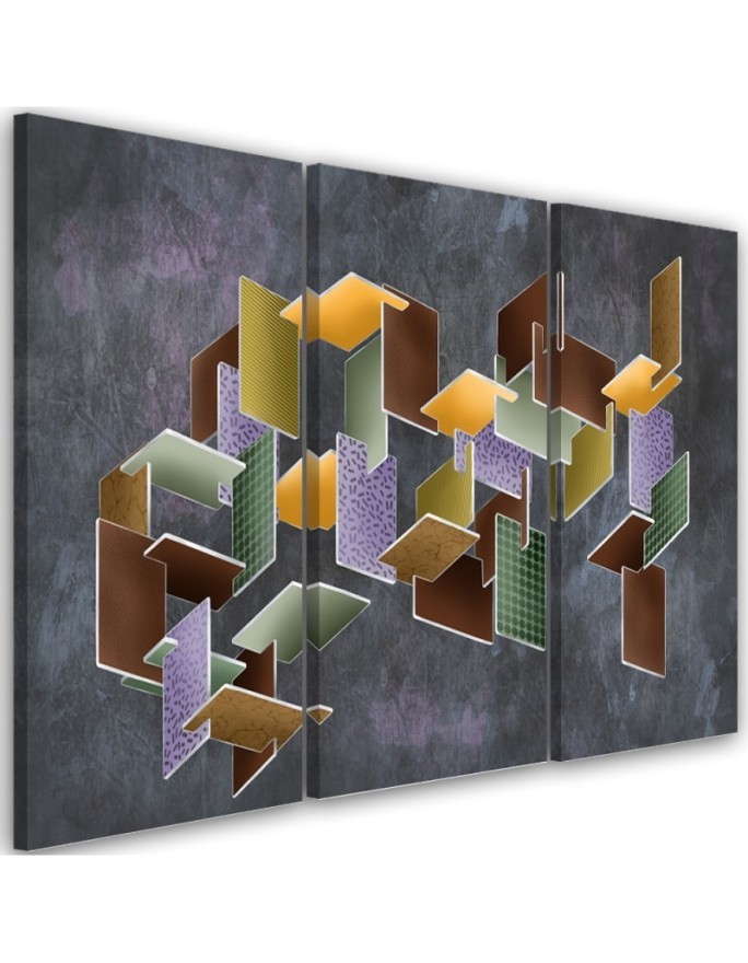 Puzzle 3D - modern Canvas painting for living room | FEEBY