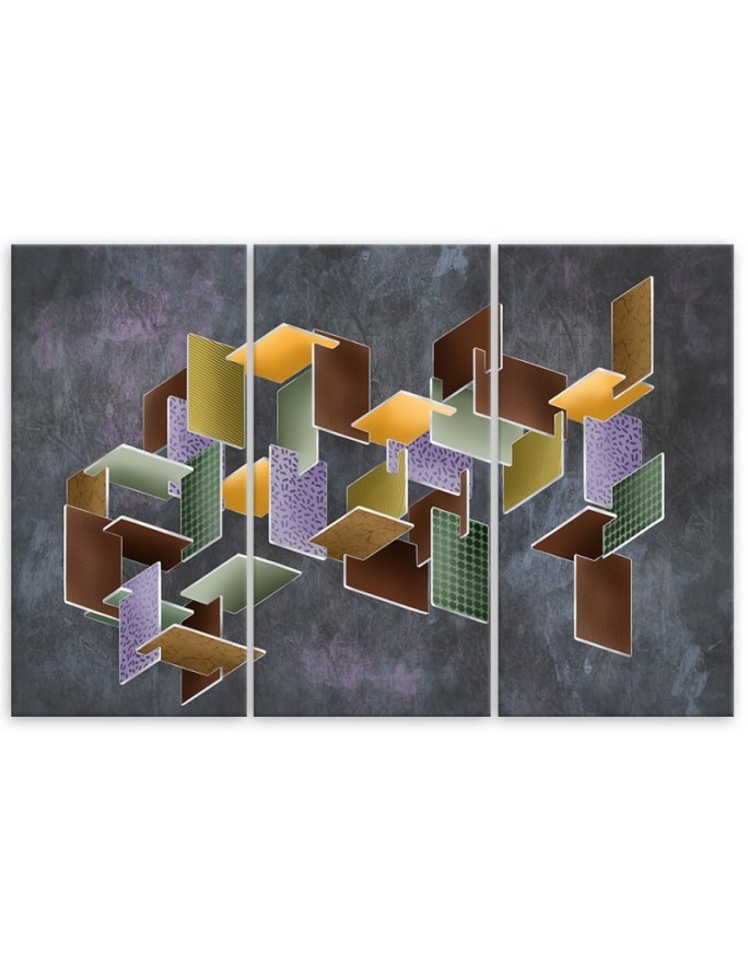 Puzzle 3D - modern Canvas painting for living room | FEEBY