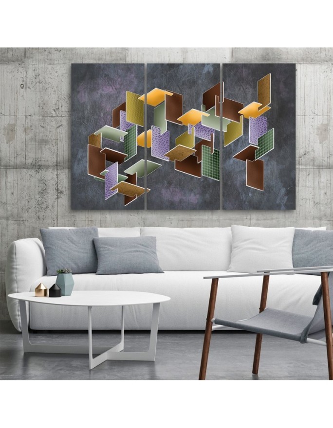 Puzzle 3D - modern Canvas painting for living room | FEEBY