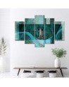 Wall painting for a modern living room - Mysterious window | FEEBY